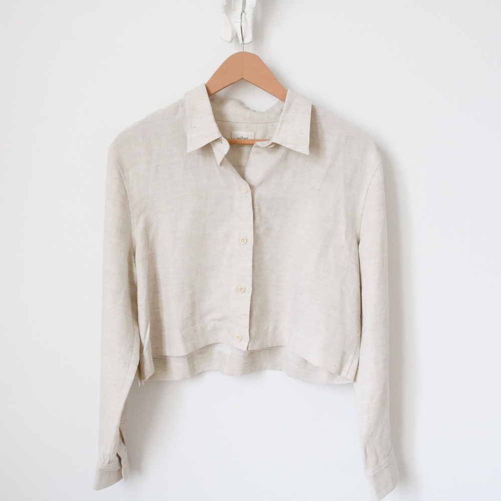SOLD! Aritzia Wilfred Proposal Linen Shirt - Picture 4 of 9
